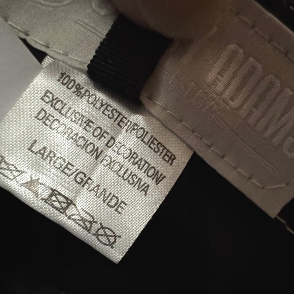 Stacy Adams Mens Large White Purple Fedora Hat W/ Black Cherub Logo - Picture 7 of 7